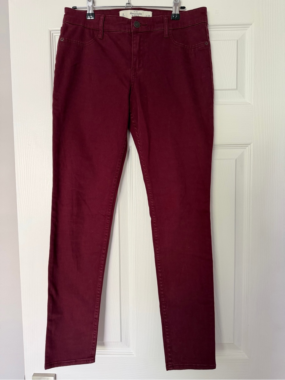 Abercrombie & Fitch Burgundy Slim Pants